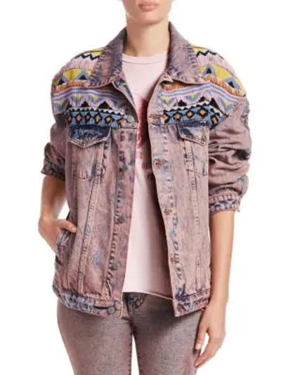 Shop Alchemist Indiana Jacket In Blooming Dahlia