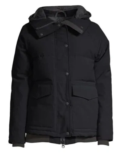 Shop Canada Goose Women's Deep Cove Quilted Bomber Jacket In Black