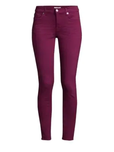 Shop 7 For All Mankind Skinny Ankle Colored Jeans In Sangria