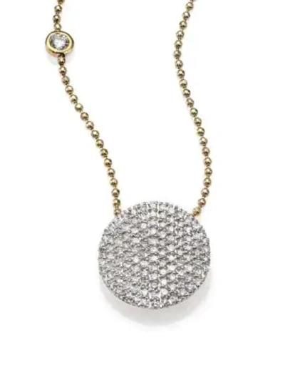 Shop Phillips House Women's Affair Diamond & 14k Yellow Gold Infinity Bezel-accent Necklace
