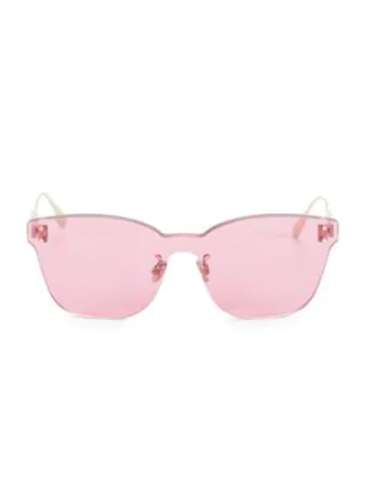 Shop Dior Colorquake2 99mm Rectangular Sunglasses In Pink