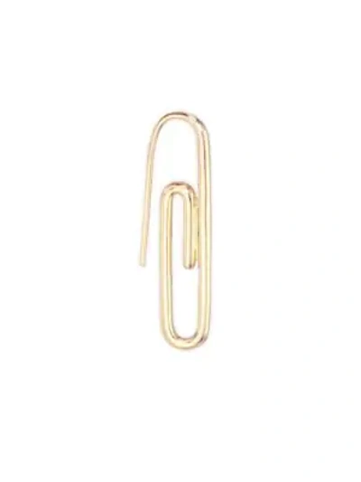 Shop Anita Ko 18k Yellow Gold Single Paper Clip Earring