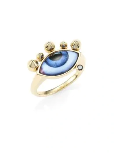 Shop Lito 14k Gold & Black Diamond Chevalier Ring