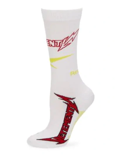 Vetements X Reebok Classic Cut-up Socks In White Red | ModeSens