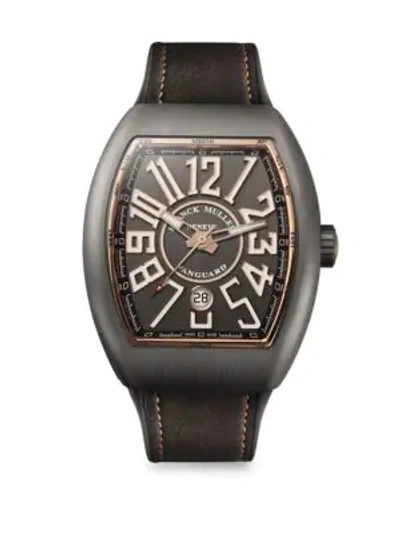 Shop Franck Muller Vanguard Titanium & Rose Gold Watch In Grey