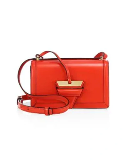 Shop Loewe Barcelona Small Leather Bag In Primary Red