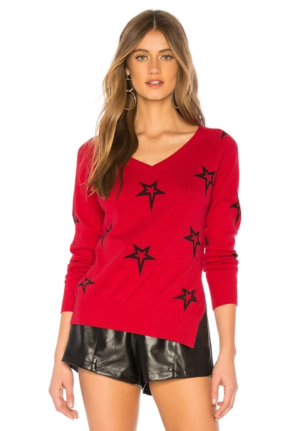 Shop Central Park West Valpolicella Sweater In Red. In Red & Stars