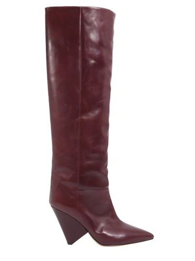Shop Isabel Marant Lokyo Boot In Red