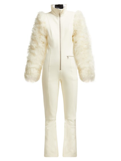 white ski suit womens