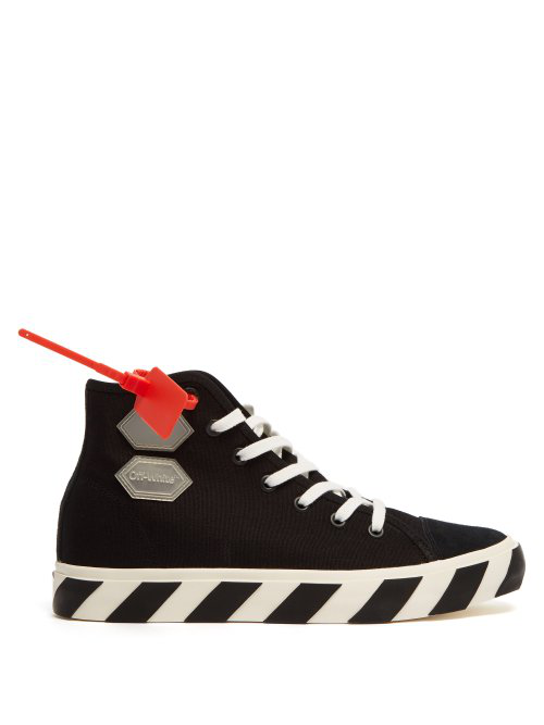 off white industrial high top trainers