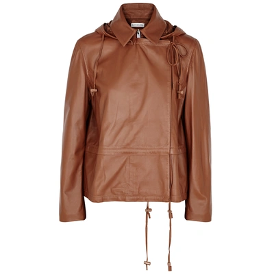 Shop Altuzarra Livila Brown Leather Jacket