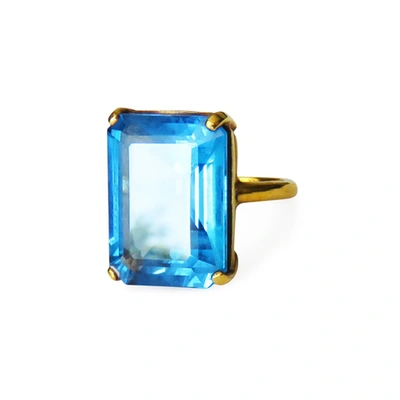 Shop Isabel Englebert Princess Blue Topaz Ring