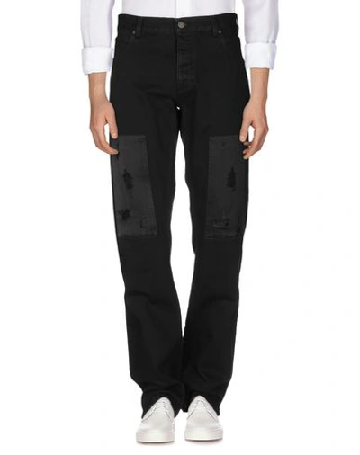 Shop Calvin Klein 205w39nyc Man Jeans Black Size 34 Cotton