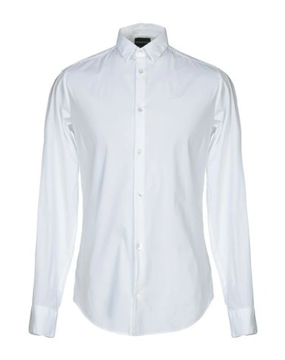 Emporio Armani Solid Color Shirt In White