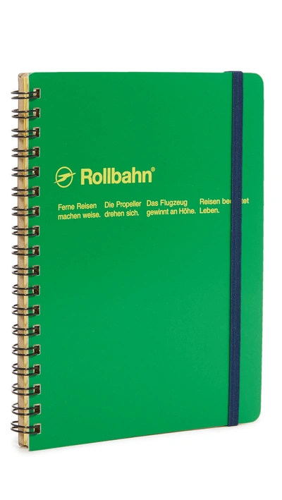 Shop Delfonics Rollbahn Spiral Notebook In Forest Green