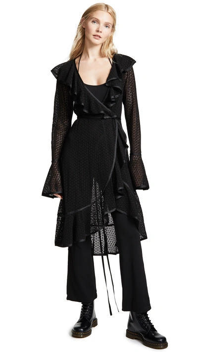 Shop Marc Jacobs Redux Grunge Ruffle Dress With Jumpsuit Lining In Black