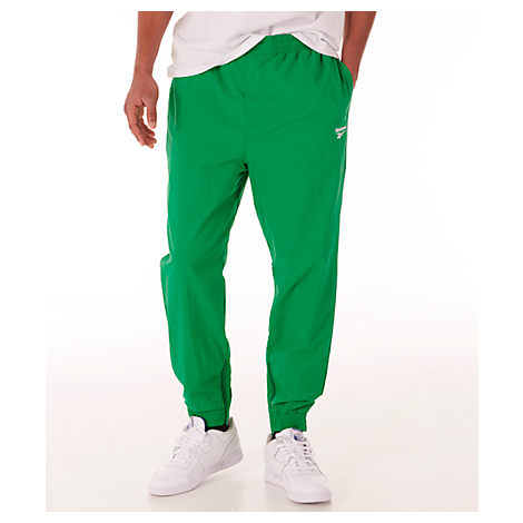 Reebok Men's Lf Trackpants In Green Size Large 100% Nylon/100% ...