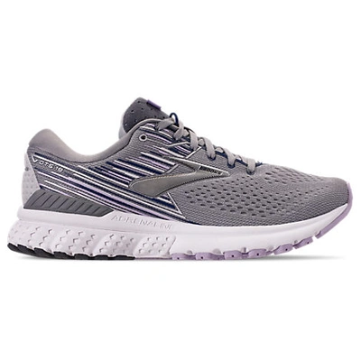 Shop Brooks Women's Adrenaline Gts 19 Running Shoes In Grey