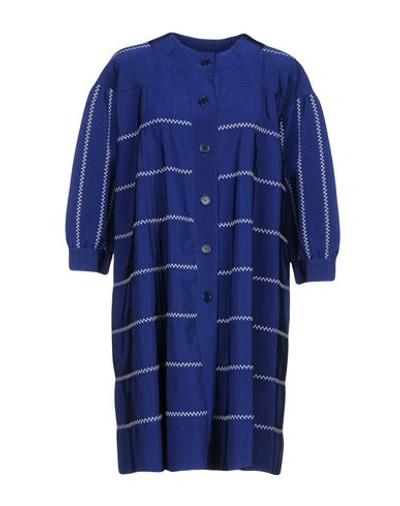 Shop Rossella Jardini Full-length Jacket In Blue