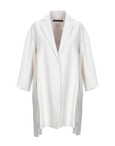 Shop Malloni Full-length Jacket In White