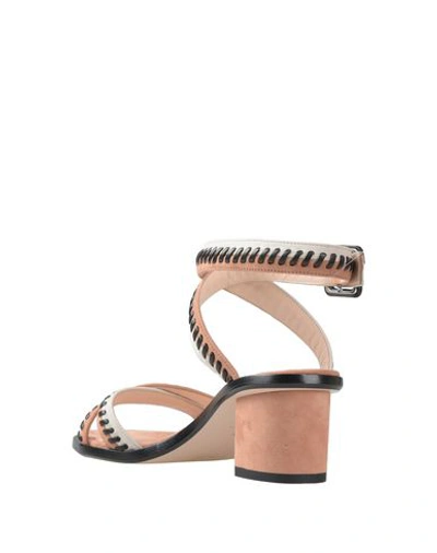 Shop Andrea Gomez Sandals In Pale Pink