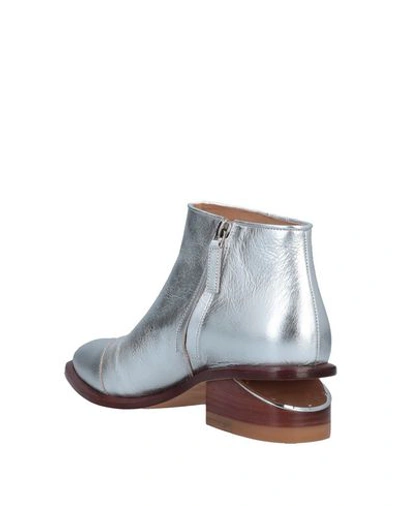 Shop Alexander Wang Ankle Boot In Silver