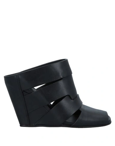 Shop Rick Owens Sandals In Black