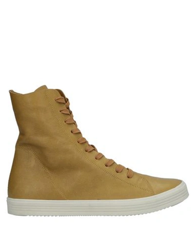 Shop Rick Owens Sneakers In Ocher