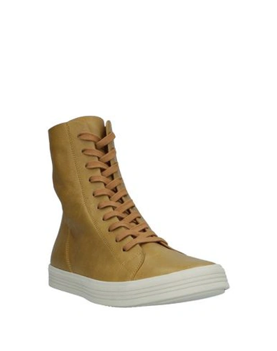 Shop Rick Owens Sneakers In Ocher