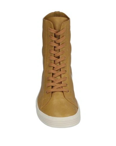 Shop Rick Owens Sneakers In Ocher