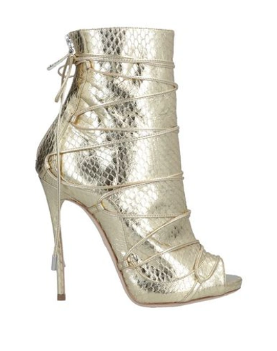 Shop Dsquared2 Ankle Boots In Gold