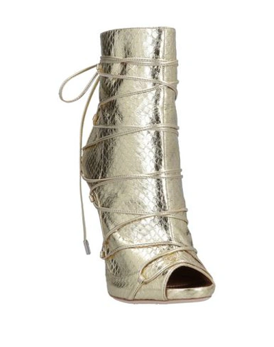 Shop Dsquared2 Ankle Boots In Gold