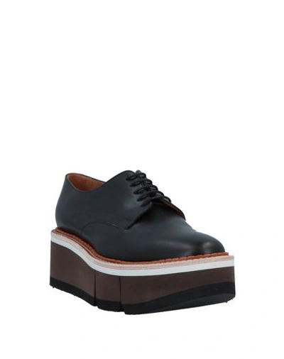 Shop Clergerie Woman Lace-up Shoes Black Size 8.5 Soft Leather