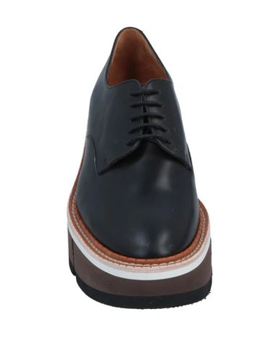 Shop Clergerie Woman Lace-up Shoes Black Size 8.5 Soft Leather