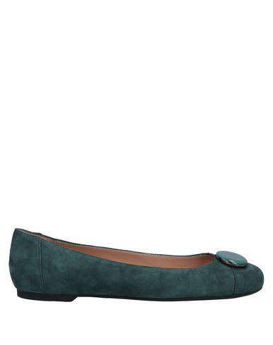 dark green ballet flats