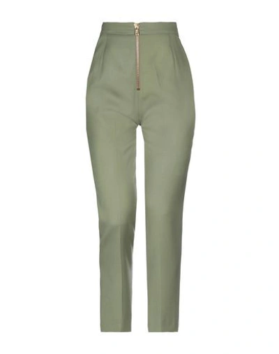 Shop Pierre Balmain Casual Pants In Military Green