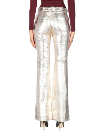Shop Chloé Casual Pants In Platinum