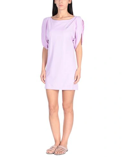 Shop Blumarine Beachwear Cover-ups In Lilac