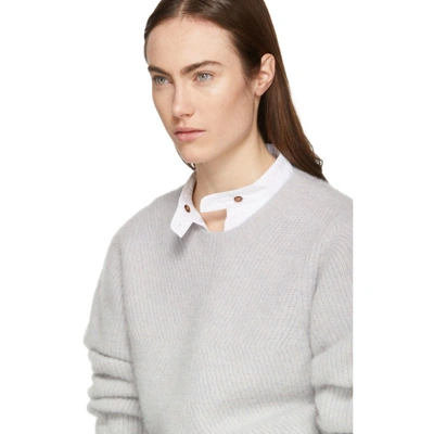 Shop Isabel Marant Grey Cashmere Swinton Sweater In 40gp Grey/p