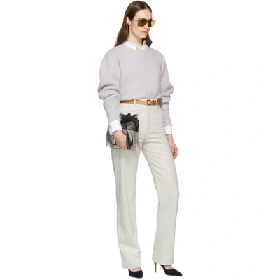 Shop Isabel Marant Grey Cashmere Swinton Sweater In 40gp Grey/p