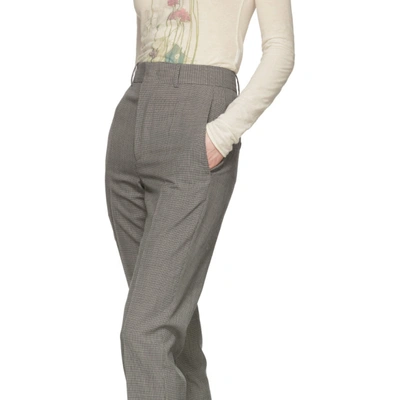 Shop Isabel Marant Off-white And Black Myler Trousers In 23ec Ecru