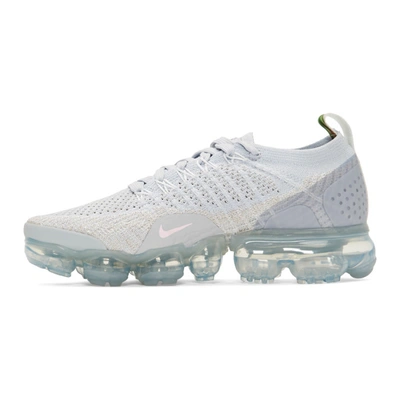 Shop Nike White And Pink Air Vapormax Flyknit 2 Sneakers In 011 Wht/pin