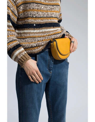 Shop Brunello Cucinelli Leather Beltbag / Crossbody In Marigold