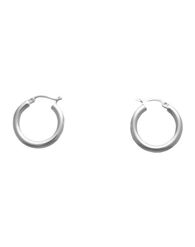 Shop Nina Kastens Small Hoops Silver Woman Earrings Silver Size - Silver