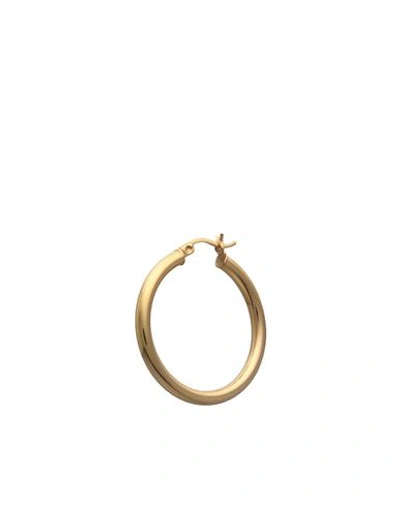 Shop Nina Kastens Large Hoops Gold Woman Earrings Gold Size - Silver, 18kt Gold-plated