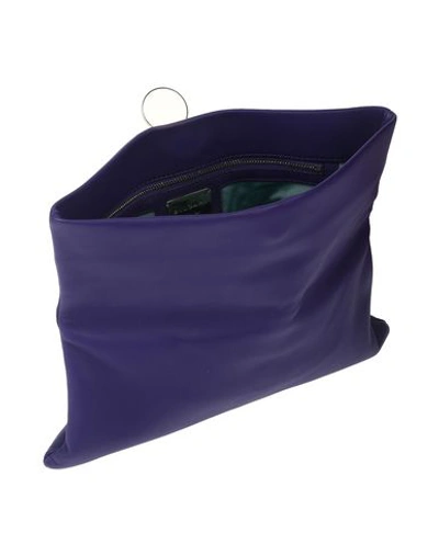 Shop Bulgari Handbags In Purple