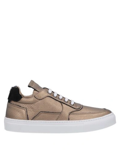 Shop Mariano Di Vaio Sneakers In Gold