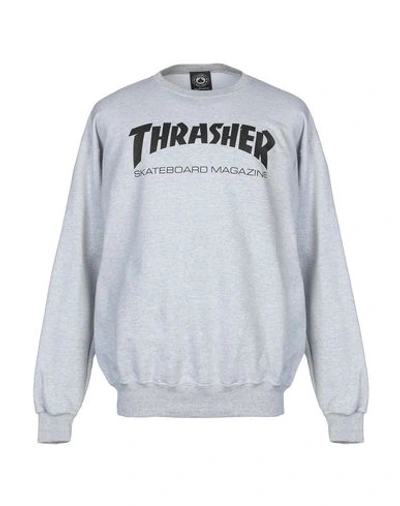 Shop Thrasher Sweatshirt In Light Grey