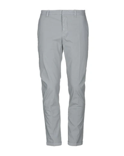 Shop Dondup Man Pants Grey Size 33 Cotton, Elastane