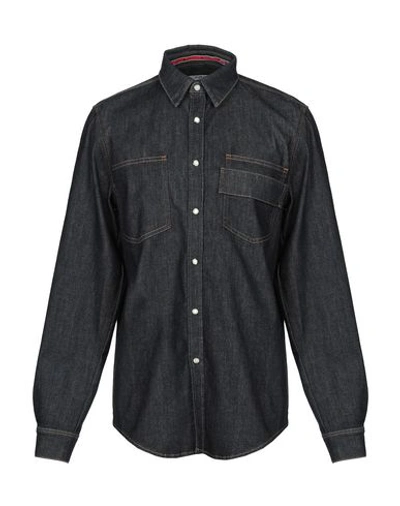 Shop Givenchy Denim Shirt In Blue